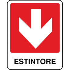 freccia direzione estintore